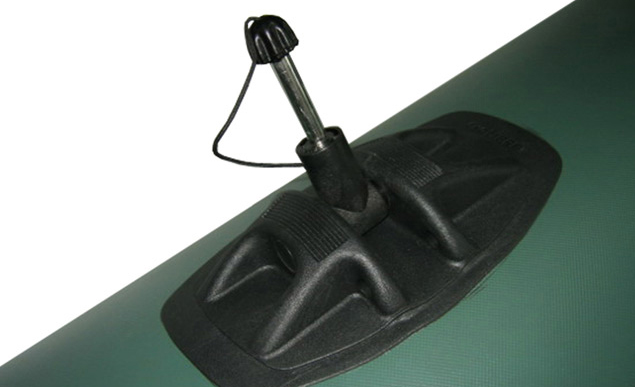 Čln Kolibri K-220 TP šedý, pevná podlaha + držiak motora,